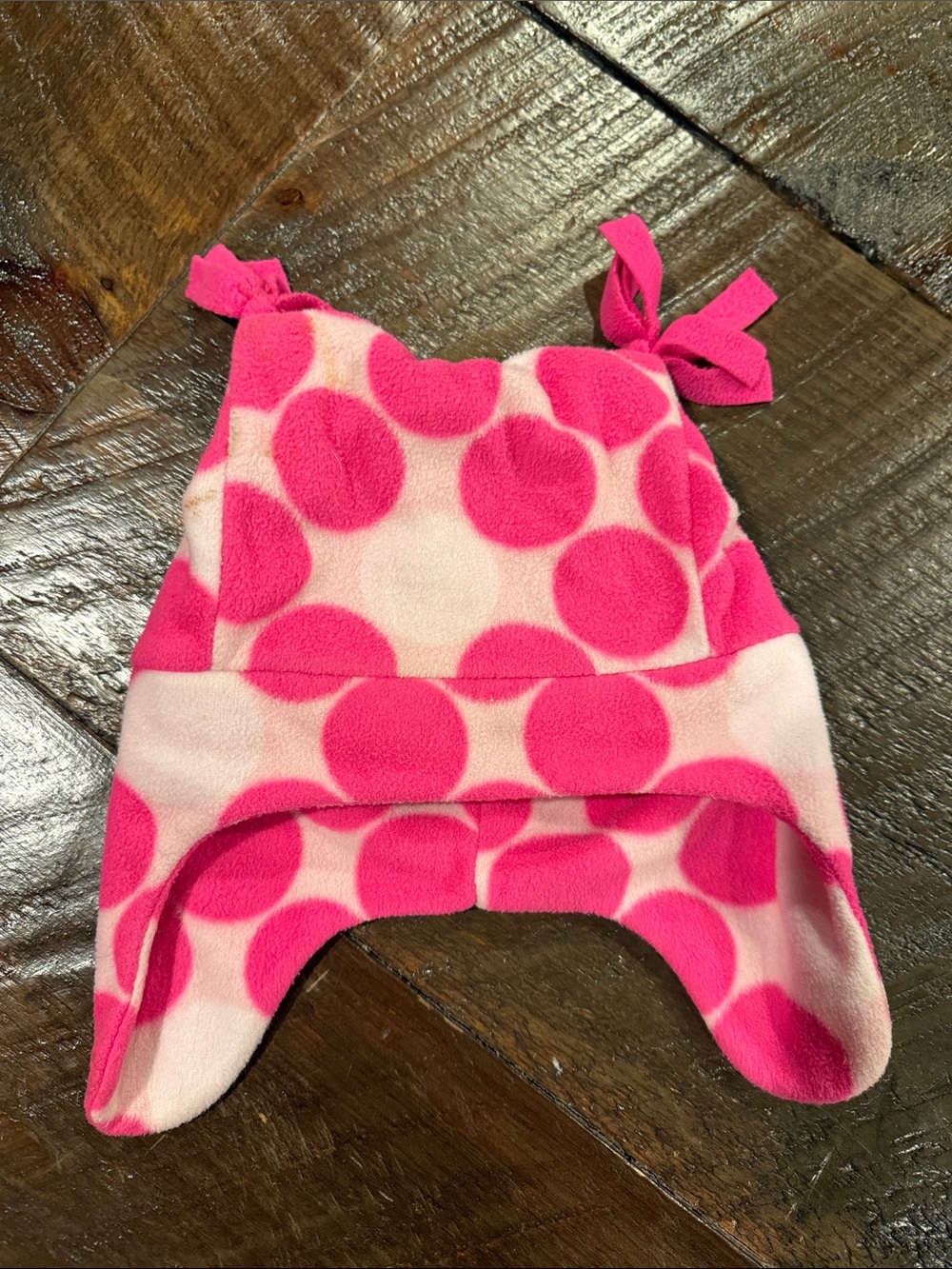 Kids Pink Winter Hat and Earwarmer Set - Heart & Pom Details - Picture 9 of 10